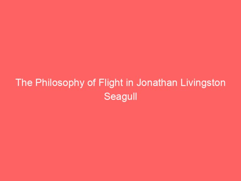 The Philosophy of Flight in Jonathan Livingston Seagull