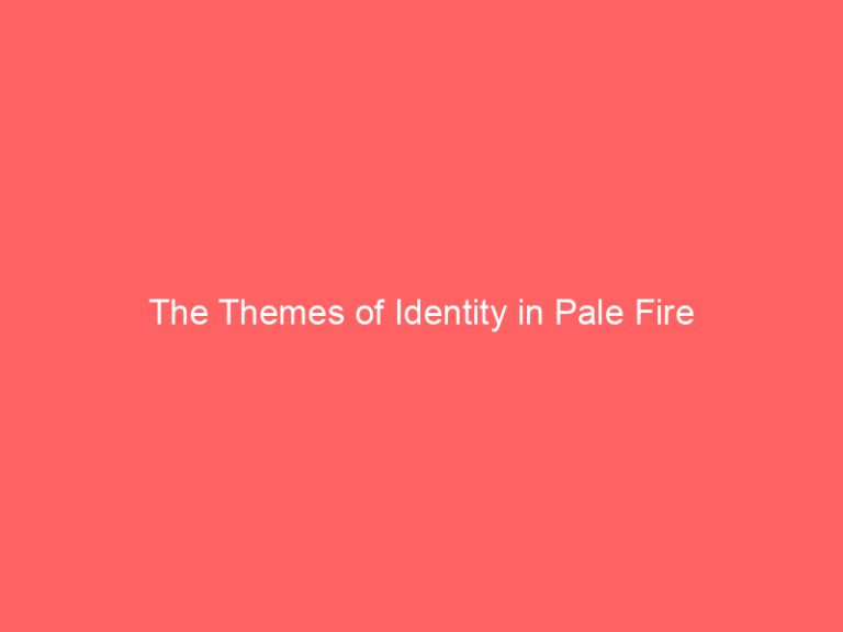 The Themes of Identity in Pale Fire